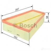 Воздушный фильтр BOSCH 370211 S0 386 NPYOUZD f026400386 - Изображение 2