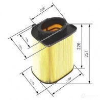 Воздушный фильтр BOSCH FHVBA9 S04 80 f026400480 370269 - Изображение 6