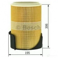Воздушный фильтр BOSCH 369989 S01 31 QYVNM7X f026400131 - Изображение 5