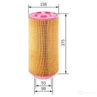 Воздушный фильтр BOSCH f026400252 S0252 370106 S 0252 - Изображение 4