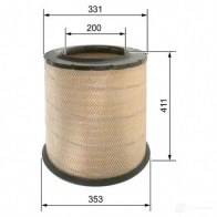 Воздушный фильтр BOSCH JL0HC f026400034 369896 S 0034 - Изображение 2