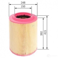 Воздушный фильтр BOSCH 175MUDR S 0075 369936 f026400075 - Изображение 3