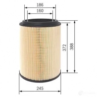 Воздушный фильтр BOSCH f026400411 S 0411 GI45X4 370222 - Изображение 5