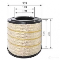 Воздушный фильтр BOSCH 370125 S 0275 S0275 f026400275 - Изображение 6