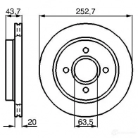 Воздушный фильтр BOSCH 349064 S 3062 FO627 1457433062