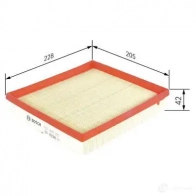 Воздушный фильтр BOSCH S037 5 05DMXOR f026400375 370202 - Изображение 5
