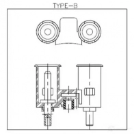 Пневматический звуковой сигнал BOSCH 8Z6TY 0986320149 1423141717 FC4 TYPE B 285 DEG, 12V HIGH; BLACK - Изображение 5