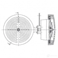 Пневматический звуковой сигнал BOSCH 323425 WZMBKA 0320223025 EUROPA PLAST.GRILL, 12V HIGH; BLACK - Изображение 2