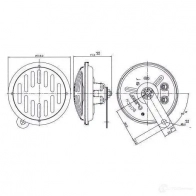 Пневматический звуковой сигнал BOSCH 3165142179469 323379 0320143903 DG B0O