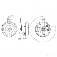 Пневматический звуковой сигнал BOSCH 9320332009 365087 WFRX75 FC 4