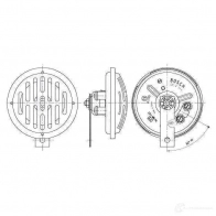 Пневматический звуковой сигнал BOSCH 0320143136 VQTF 2M 3165142606675 323369 - Изображение 2