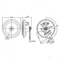 Пневматический звуковой сигнал BOSCH 0320146103 3165141214208 323387 9Y R88 - Изображение 3