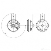 Пневматический звуковой сигнал BOSCH FC9 24V HIGH; STEEL 362072 6033fb4103 LCKJ7P - Изображение 3