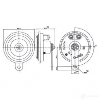 Пневматический звуковой сигнал BOSCH 0986320134 FC4, TYPE A 355, 12V LOW FC4, TYPE A 355 334724 - Изображение 3