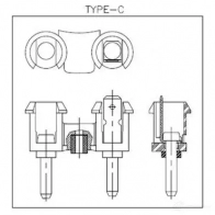 Пневматический звуковой сигнал BOSCH FC4, TYPE C 334746 0986320151 JZQFBF