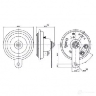 Пневматический звуковой сигнал BOSCH GZD7C NG 334756 0986320158 3165144048718