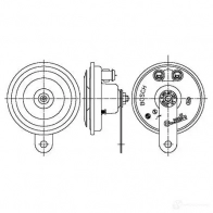 Пневматический звуковой сигнал BOSCH 323341 3165141031454 QSKI Z 0320043805