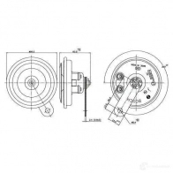 Пневматический звуковой сигнал BOSCH RC EPB 334739 0986320145 3165143969625