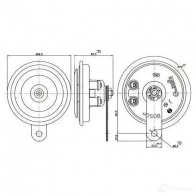 Пневматический звуковой сигнал BOSCH 3165143969571 334733 1I ZKB 0986320141