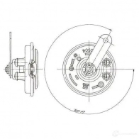 Пневматический звуковой сигнал BOSCH DAYFBA 0320043011 FC 4 323297 - Изображение 3