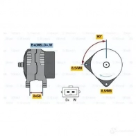 Генератор BOSCH IRZDFJ2 NC (R) 14V 60-120A 305173 0123510034 - Изображение 5