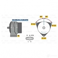 Генератор BOSCH 305625 HD8 (>) 28V 35/80A XQYD0 0124555065 - Изображение 6