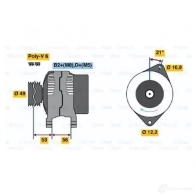 Генератор BOSCH 7L96CVQ 0124325060 KCB1 (>) 14V 50/90A 305350 - Изображение 7