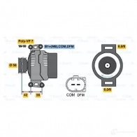 Генератор BOSCH 305642 NCB2 (>) 14V 90/150A 0124615028 AM7RX - Изображение 6