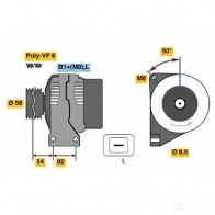 Генератор BOSCH 0124515019 3CGSZ9 NCB1 (<) 14V 70/120A 305475 - Изображение 4