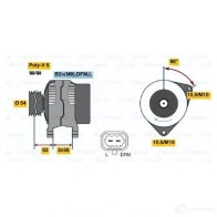 Генератор BOSCH 305398 E4 (>) 14V 100A 885E20 0124325171 - Изображение 6