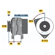 Генератор BOSCH ZXXXTSP KC (R) 14V 50-90A 305103 0123315500