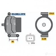Генератор BOSCH NQPW5 N 1437240620 0124415041 - Изображение 5