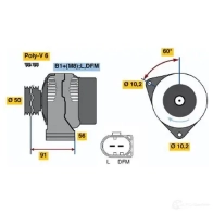 Генератор BOSCH E I0GS 1437240609 0124515131 - Изображение 6