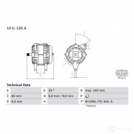 Генератор BOSCH 49 18 8ZSUZ9S 333167 0986049181 - Изображение 2
