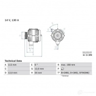 Генератор BOSCH 0986049000 333150 SVS0MUX 4 900 - Изображение 3