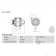 Генератор BOSCH XUEHYA 0986048340 483 4 333113 - Изображение 3