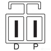 Генератор BOSCH 69QZFTQ 333267 803 2 0986080320 - Изображение 2