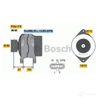 Генератор BOSCH 305608 NCB1 (>) 28V 35/80A VMKNZQM 0124555009 - Изображение 7