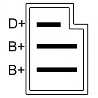 Генератор BOSCH 34 05 332125 PO33BZD 0986034050