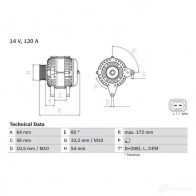 Генератор BOSCH 6Z2TIWM 0986049990 49 99 333236 - Изображение 2