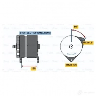 Генератор BOSCH 8C7HGT T1 (RL) 28V 110/180A 0120689589 304989 - Изображение 2