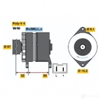 Генератор BOSCH 0BNF6 332119 34 00 0986034000