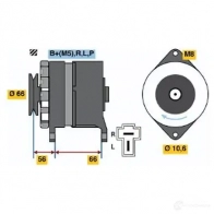 Генератор BOSCH 3 634 G9ZYYA 332267 0986036341