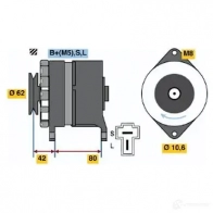 Генератор BOSCH M7UVG 332052 3 266 0986032661