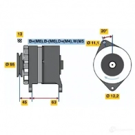 Генератор BOSCH XWA5FZO N1 (R) 28V 10/55A 0120469037 55391016 - Изображение 6