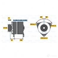 Генератор BOSCH 9120456044 T1 (R) 28V 140A 364696 FG18O - Изображение 6