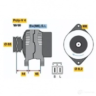 Генератор BOSCH 0986038211 3 821 LVVYW7Q 332381