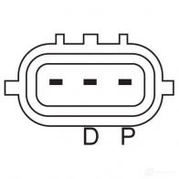 Генератор BOSCH 0986083970 839 7 QZG97 Mazda 6 (GH) 2 Универсал 2.0 MZR CD 140 л.с. 2007 – 2010