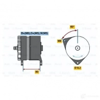 Генератор BOSCH VK5QAI 304748 0120469032 N1 (-) 28V 10/55A - Изображение 7
