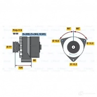 Генератор BOSCH 362084 SCBQ4 NL1(R) 28V 15/100A 6033gb3023 - Изображение 7